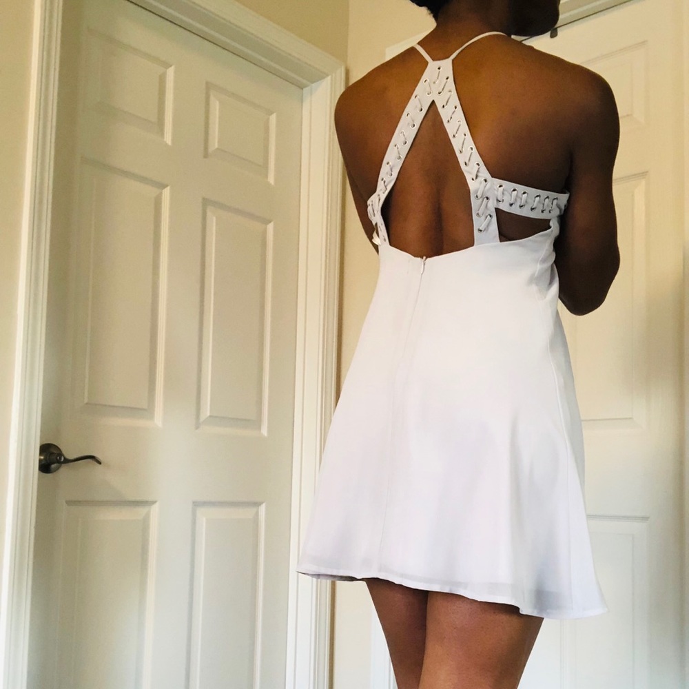 Baby Blue Chiffon Cocktail Dress